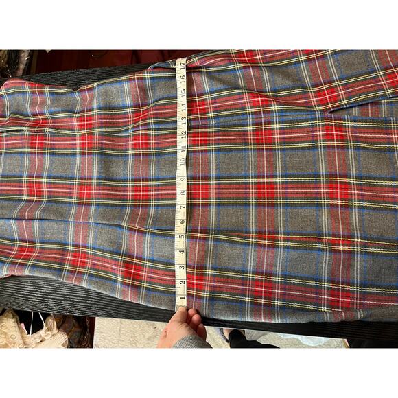 Vintage 90's Decked Out Plaid Sexy Schoolgirl Jumper Dress with High Slit - Picture 2 of 11